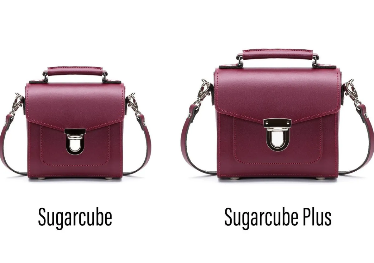 Zatchels Handmade Leather Sugarcube Handbag - Oxblood><noscript><img width=