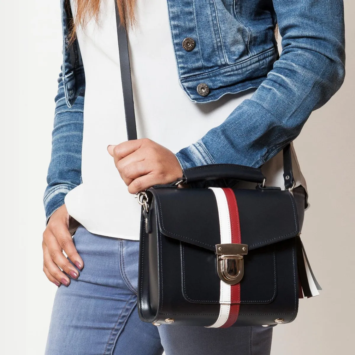 Zatchels Handmade Leather Sugarcube Handbag - British Edit><noscript><img width=