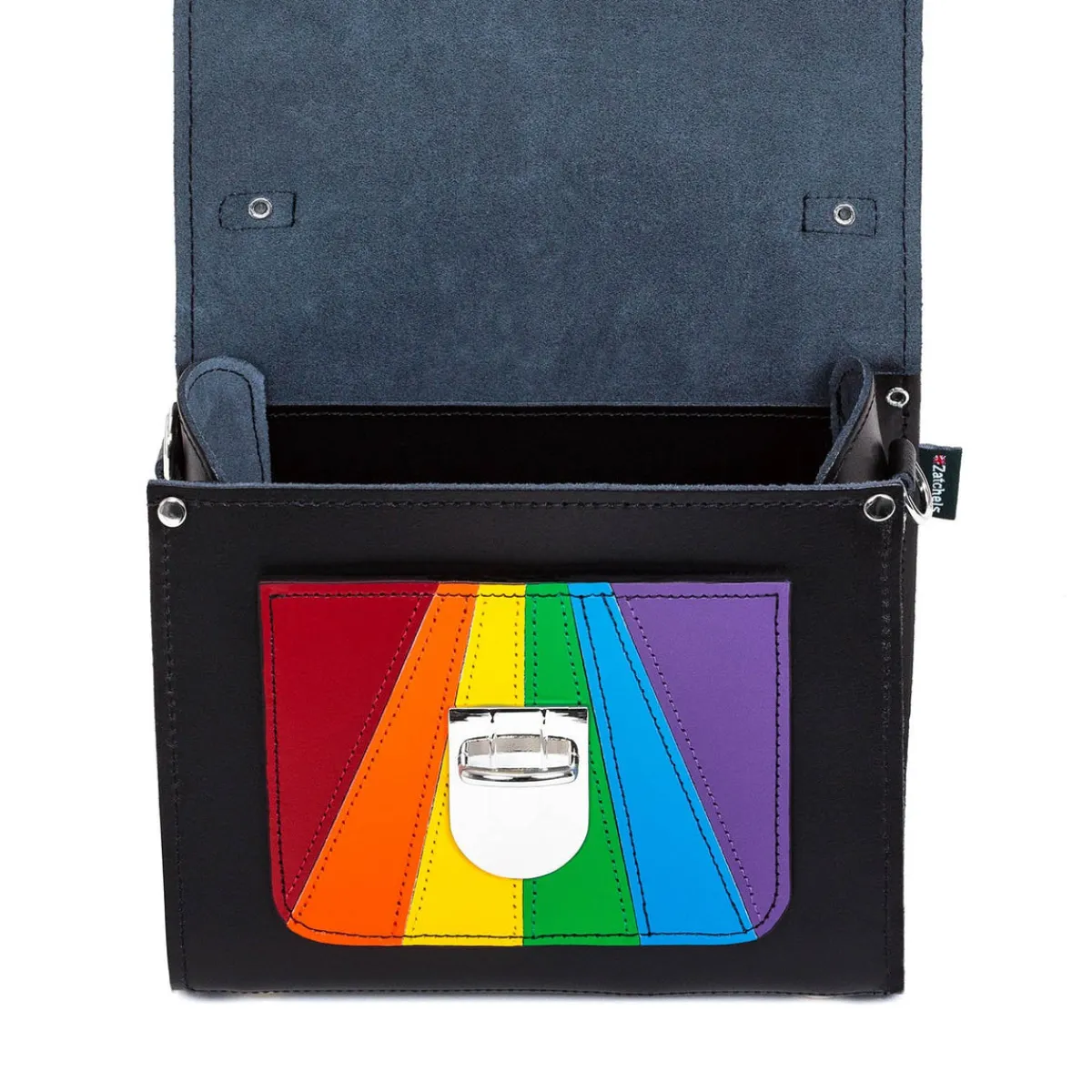 Zatchels Handmade Leather Sugarcube Handbag - Pride><noscript><img width=