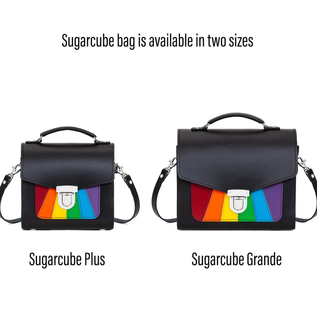 Zatchels Handmade Leather Sugarcube Handbag - Pride><noscript><img width=