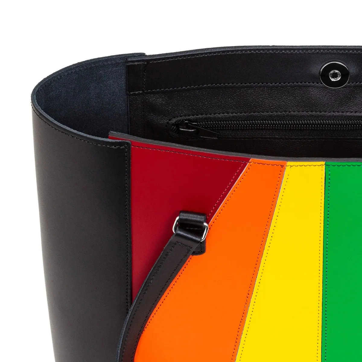 Zatchels Handmade Leather Tote Bag - Pride><noscript><img width=