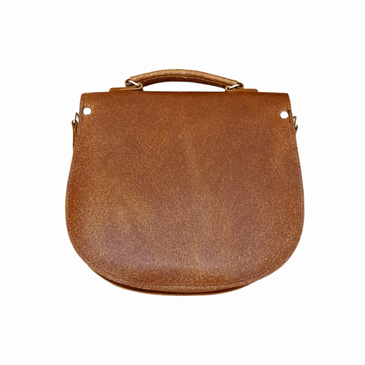 Zatchels Handmade Tannery Leather Saddle Bag - Tan><noscript><img width=