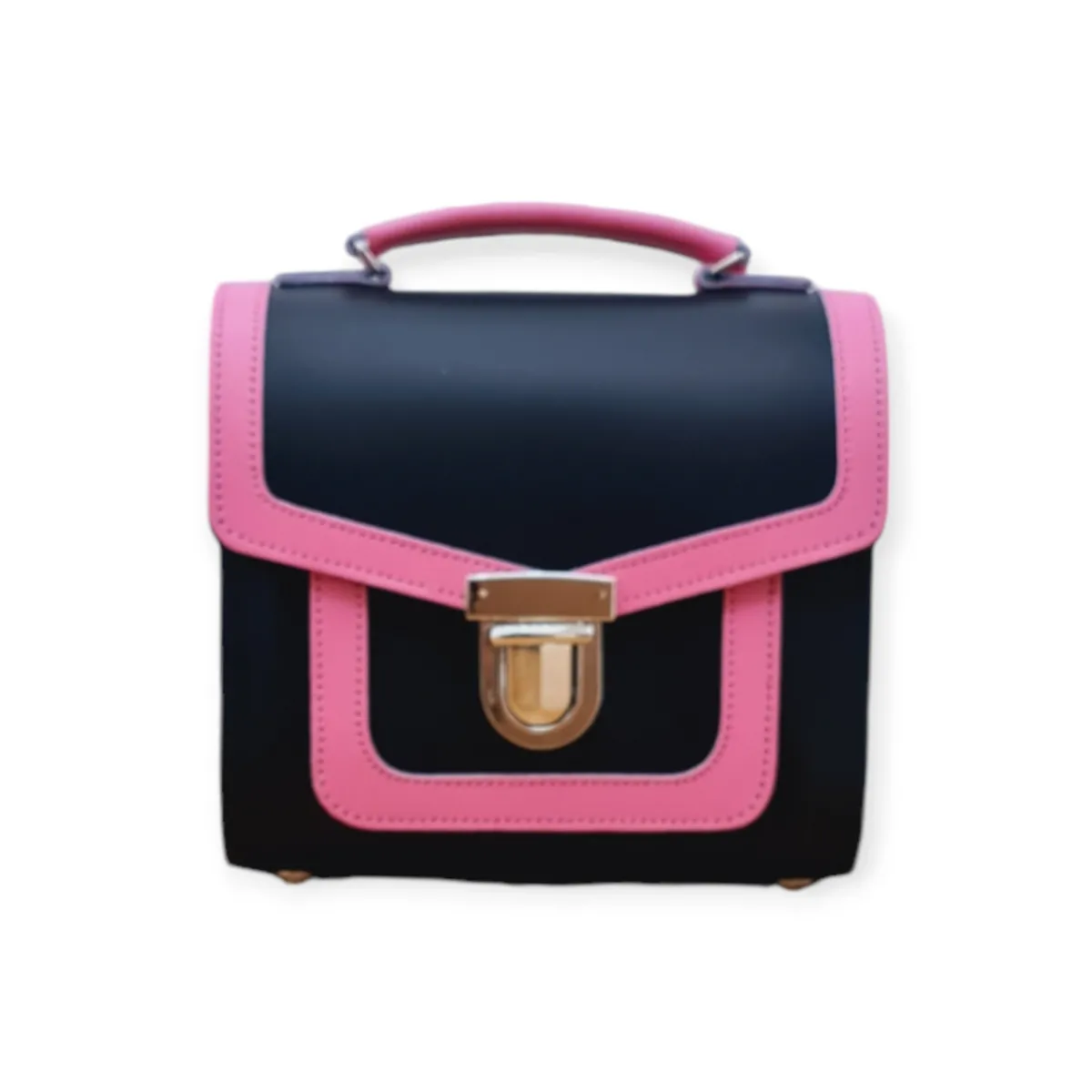 Zatchels Harmony Handmade Leather Sugarcube Plus Handbag - Hot Fuchsia -Pink>Women Cross Body Bags|Sugarcubes