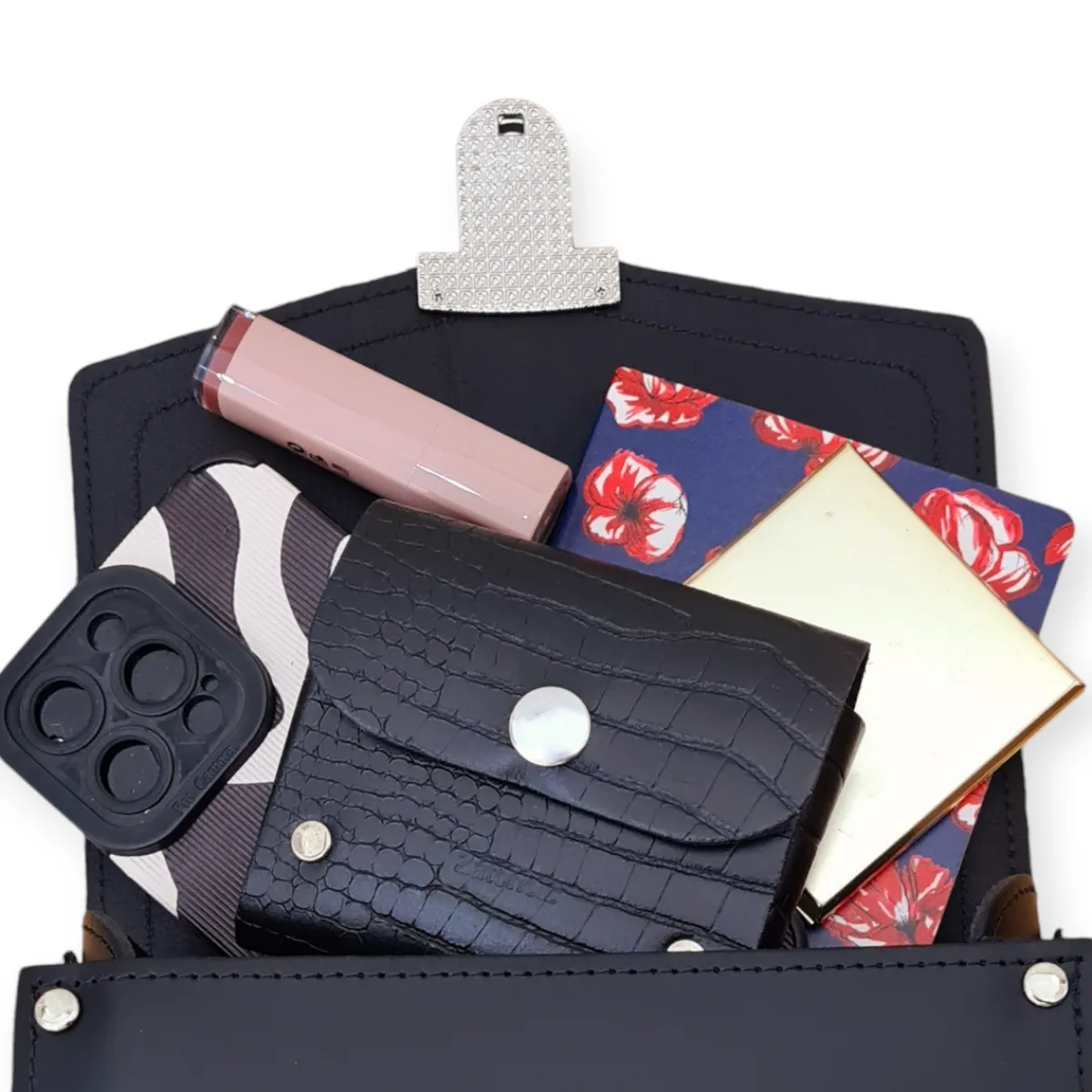 Zatchels Harmony Handmade Leather Sugarcube Plus Handbag - Ochre><noscript><img width=