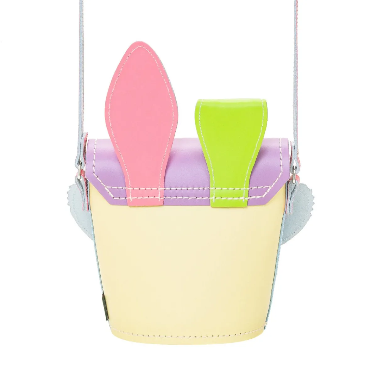 Zatchels Jack Rabbit Handmade Leather Bag - Pastel Kaleidoscope><noscript><img width=