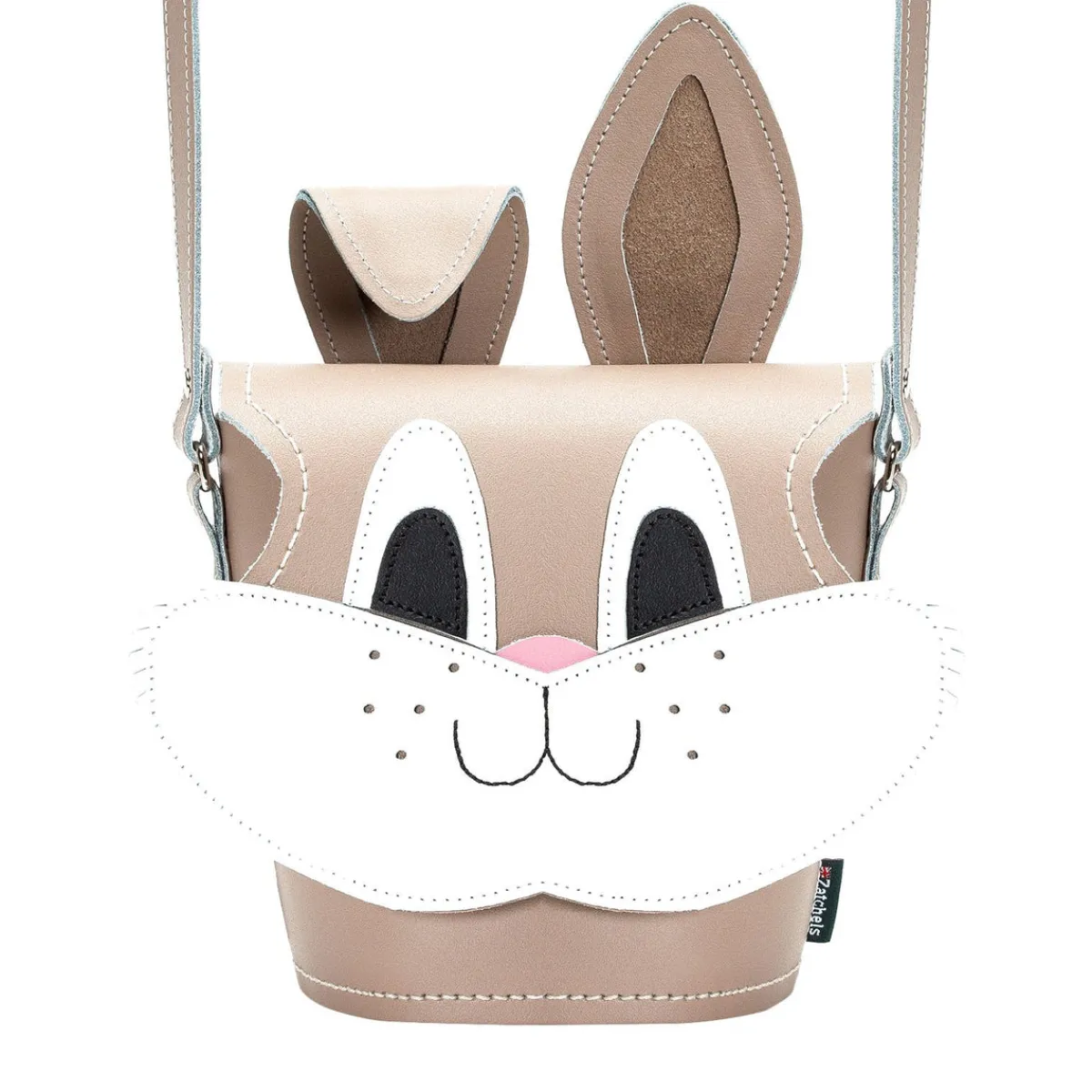 Zatchels Jack Rabbit Handmade Leather Bag - Iced Coffee>Women Barrel Bags