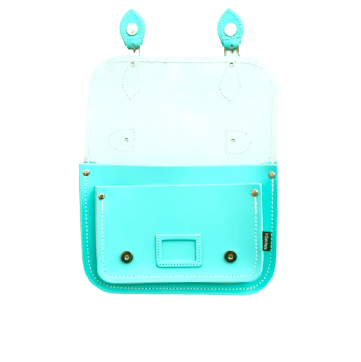 Zatchels Leather Midi Satchel - Limpet - Shell Blue><noscript><img width=