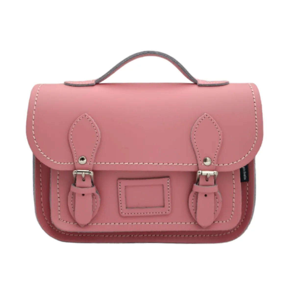 Zatchels Leather Midi Satchel - Pastel Pink>Women Small Satchels|Midi Satchels