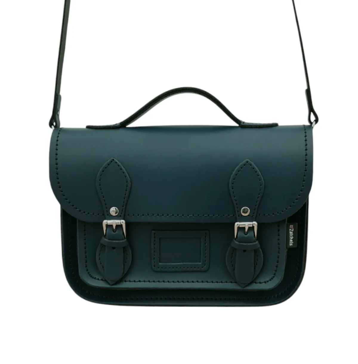 Zatchels Leather Midi Satchel - Pine><noscript><img width=