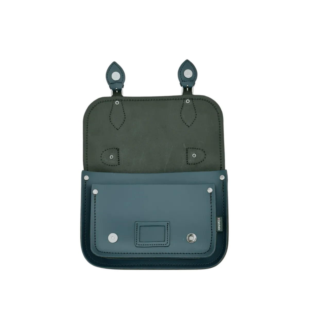 Zatchels Leather Midi Satchel - Pine><noscript><img width=