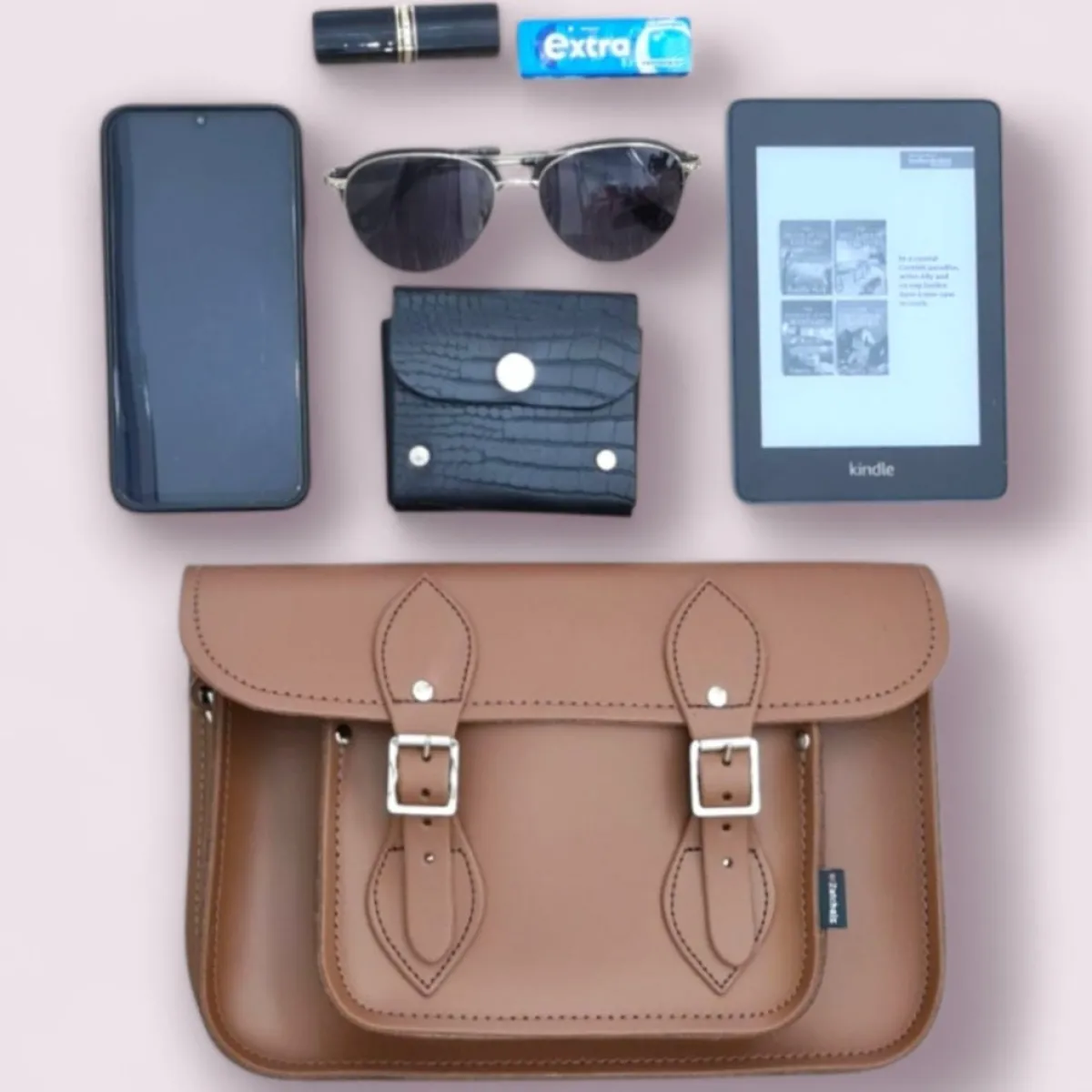 Zatchels Leather Satchel - 11.5'' Chestnut - In Stock & Ready to Ship>Women Classic Satchels