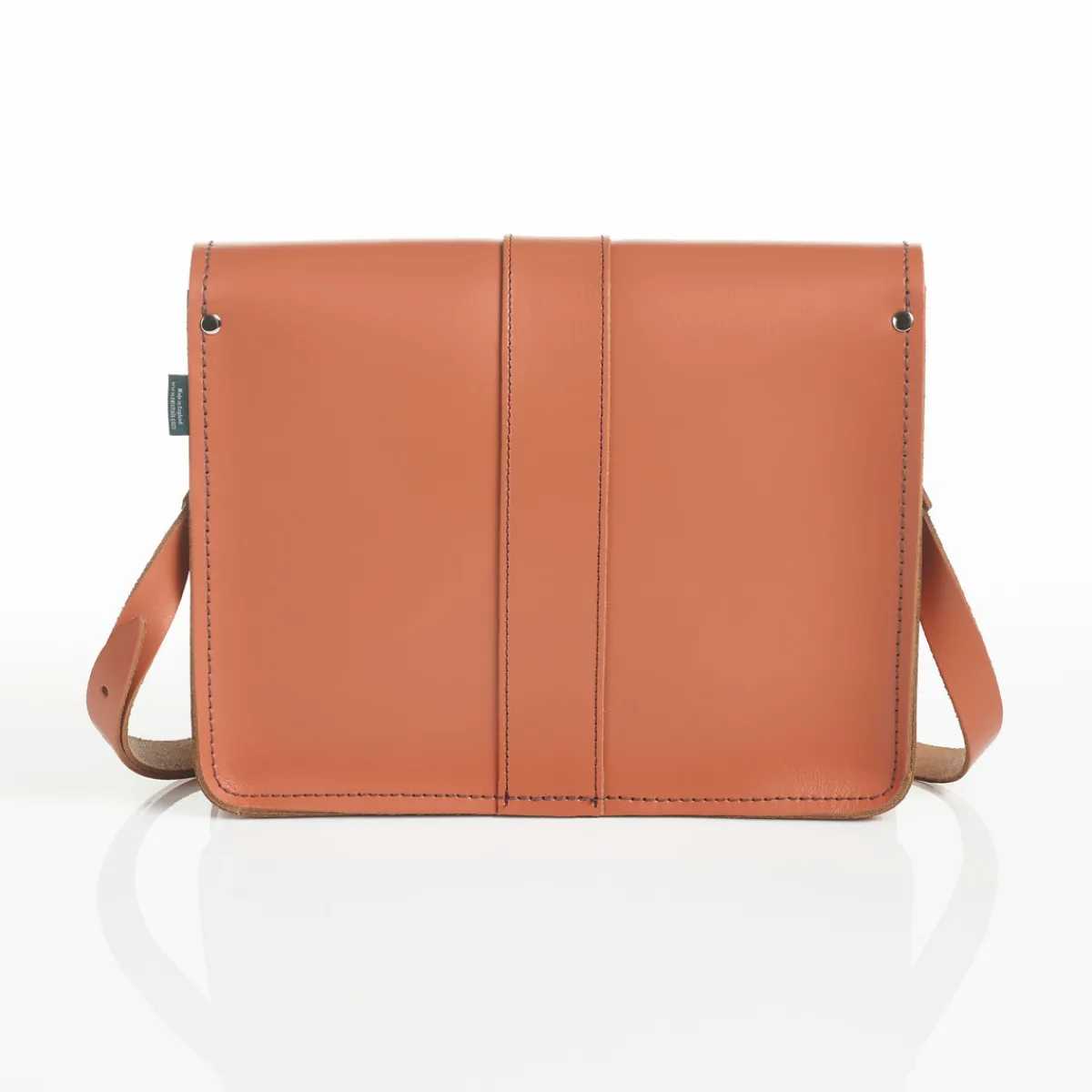 Zatchels Leather Shoulder Bag - Burnt Orange><noscript><img width=