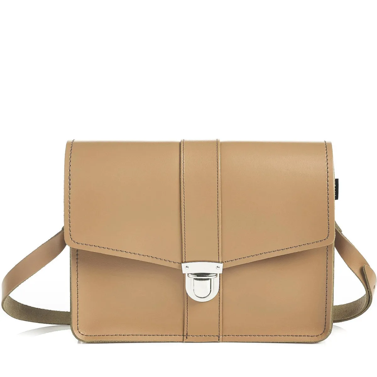 Zatchels Leather Shoulder Bag - Iced Coffee>Women Cross Body Bags