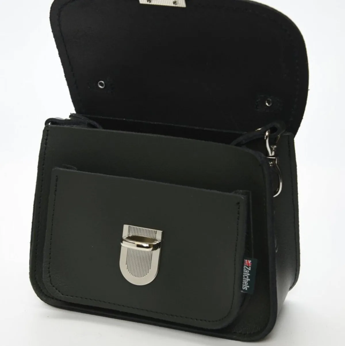 Zatchels Luna Handmade Leather Bag - Ivy Green><noscript><img width=