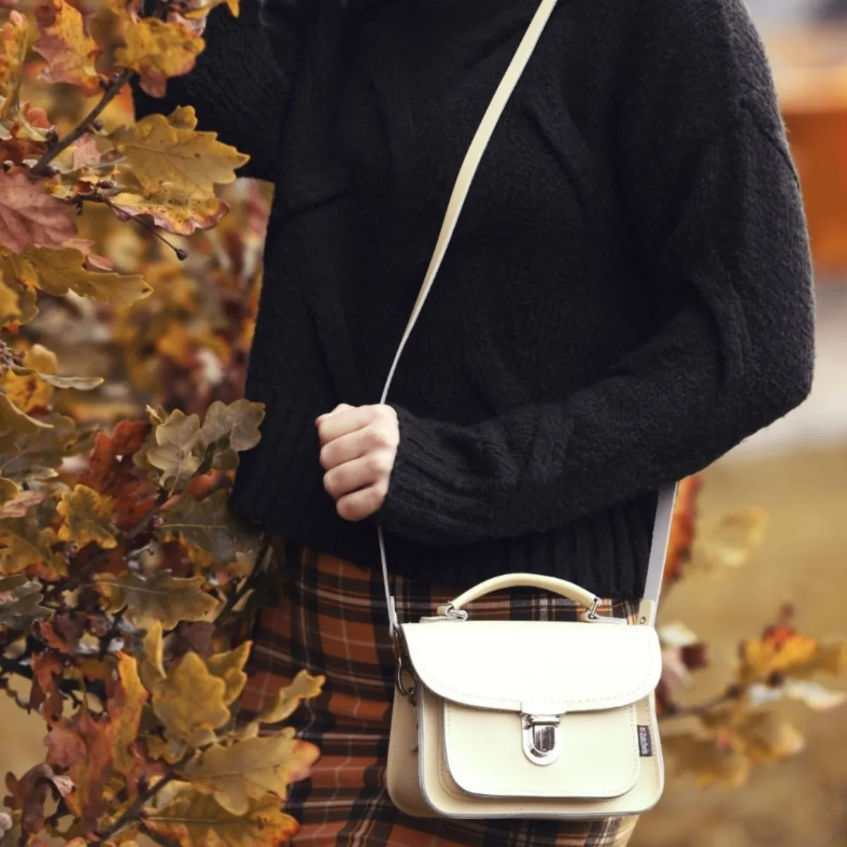 Zatchels Luna Handmade Leather Bag - Cream><noscript><img width=