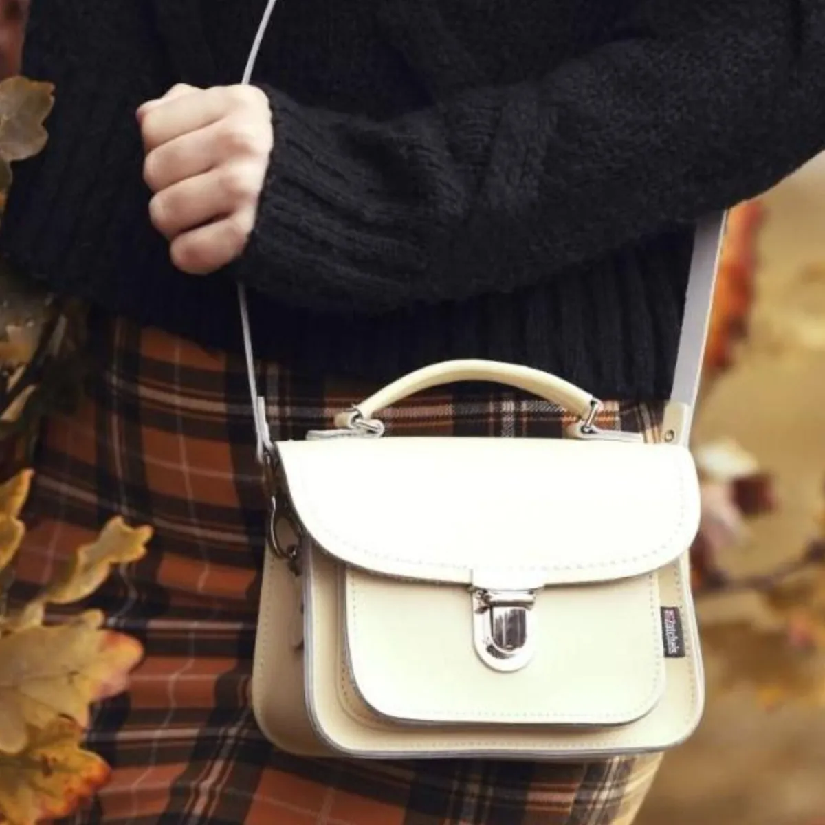 Zatchels Luna Handmade Leather Bag - Yellow Ochre><noscript><img width=