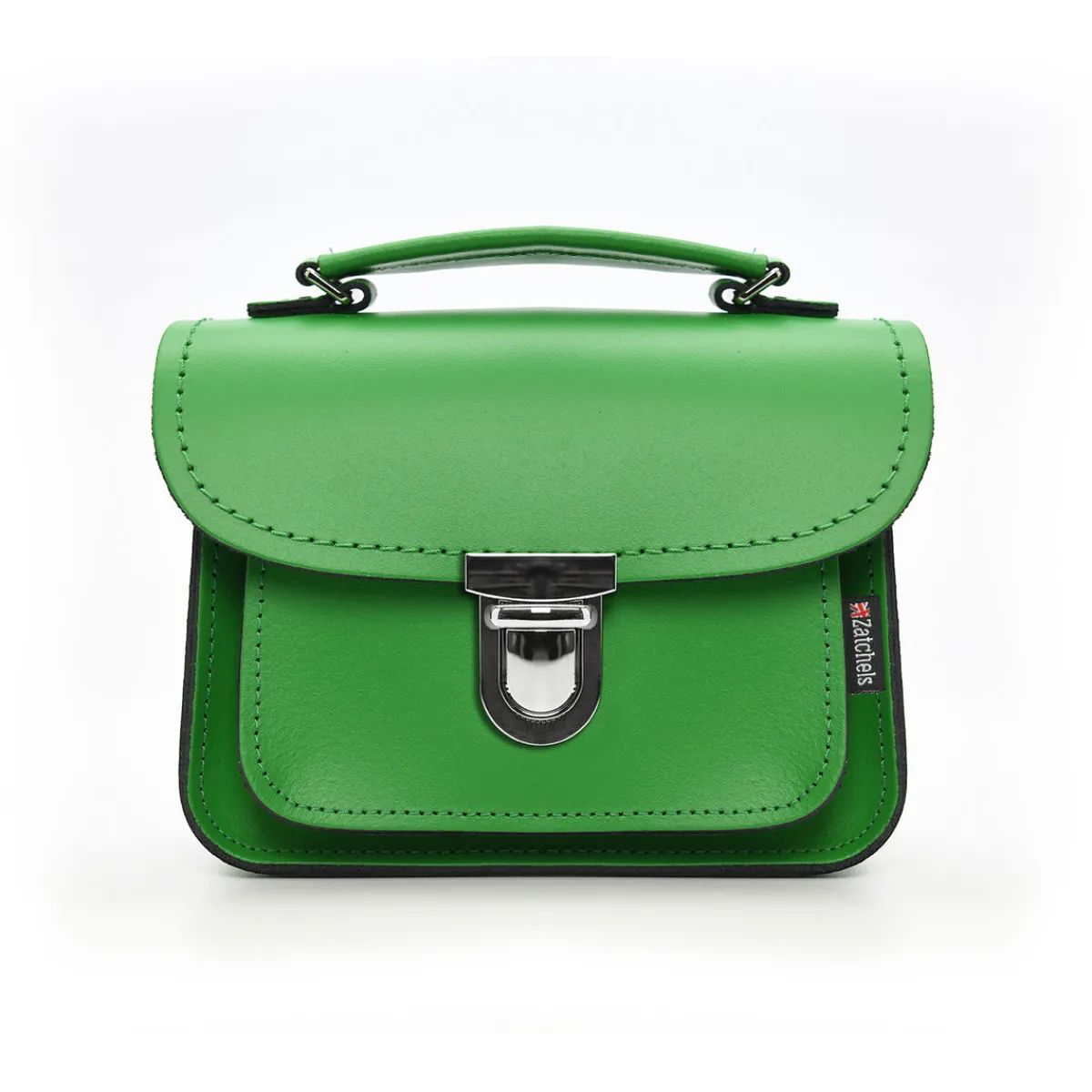 Zatchels Luna Handmade Leather Bag - Green>Women Small Satchels|Luna