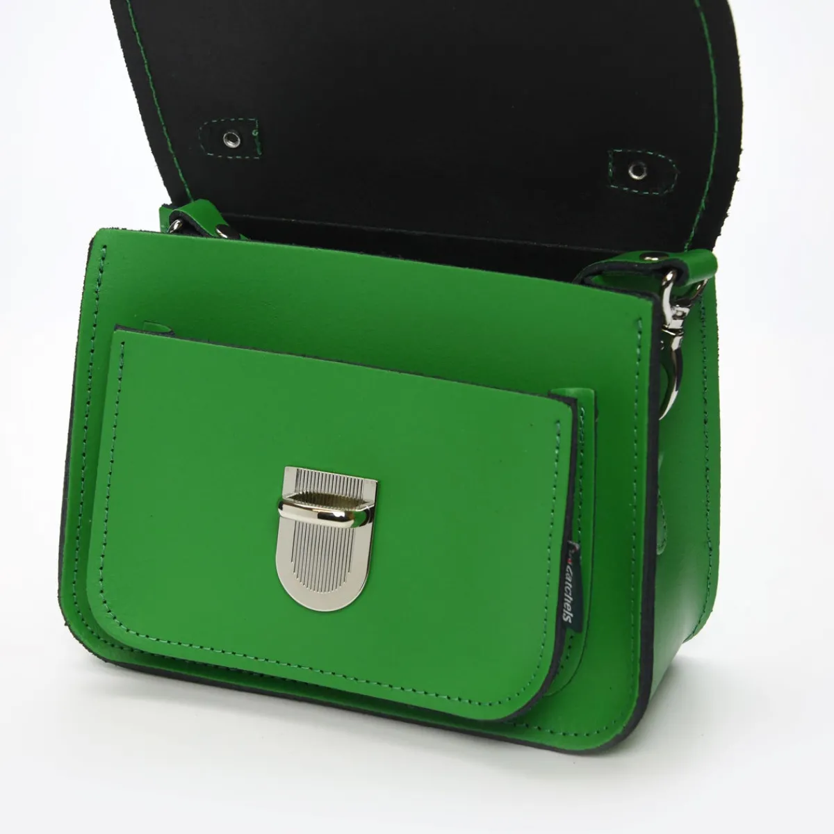 Zatchels Luna Handmade Leather Bag - Green><noscript><img width=