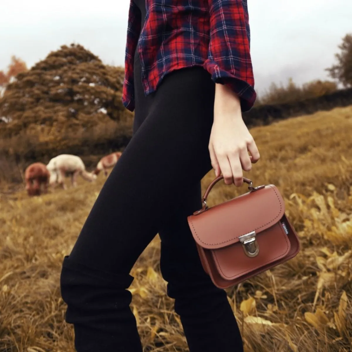 Zatchels Luna Handmade Leather Bag - Chestnut><noscript><img width=