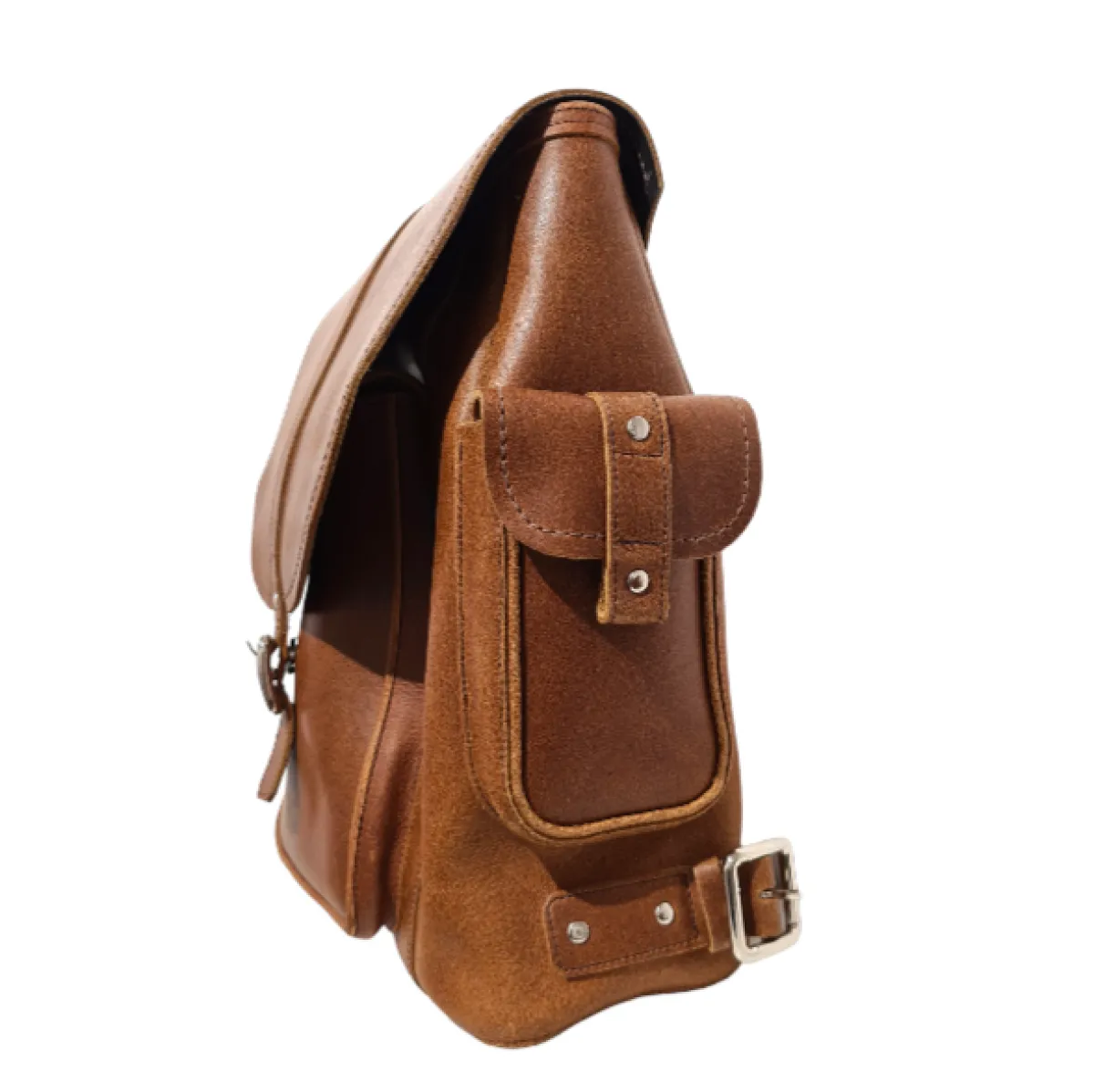 Zatchels Men's Leather Tannery Backpack - Tan><noscript><img width=