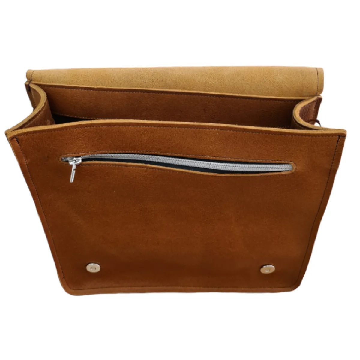 Zatchels Men's Leather Tannery Messenger - Tan><noscript><img width=