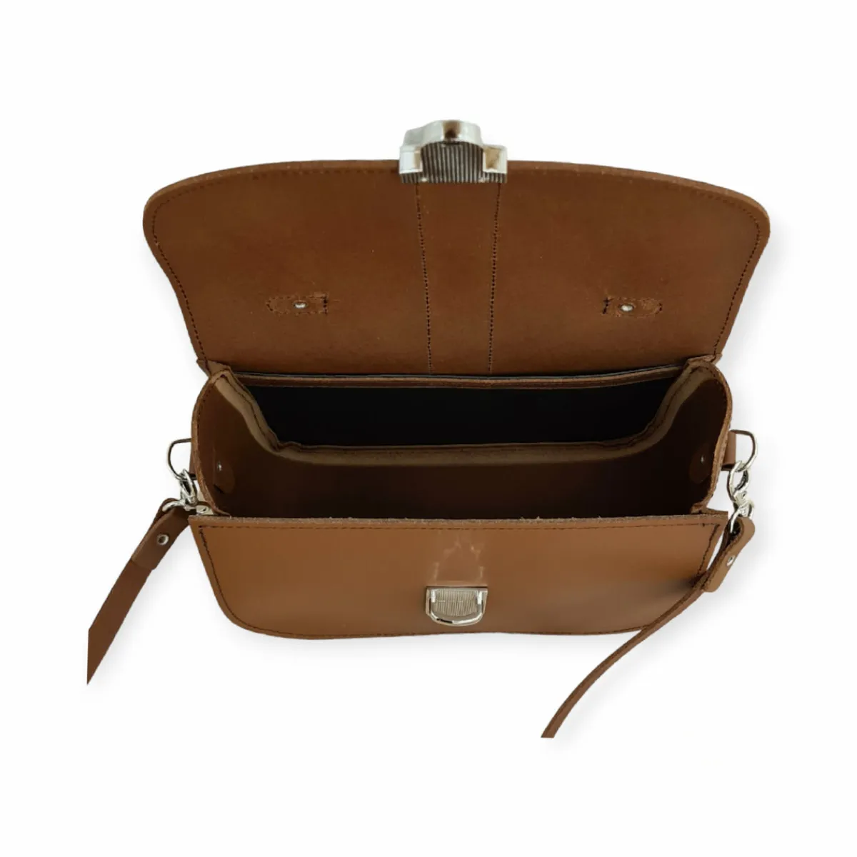 Zatchels Olympia Handmade Leather Bag - Chestnut><noscript><img width=