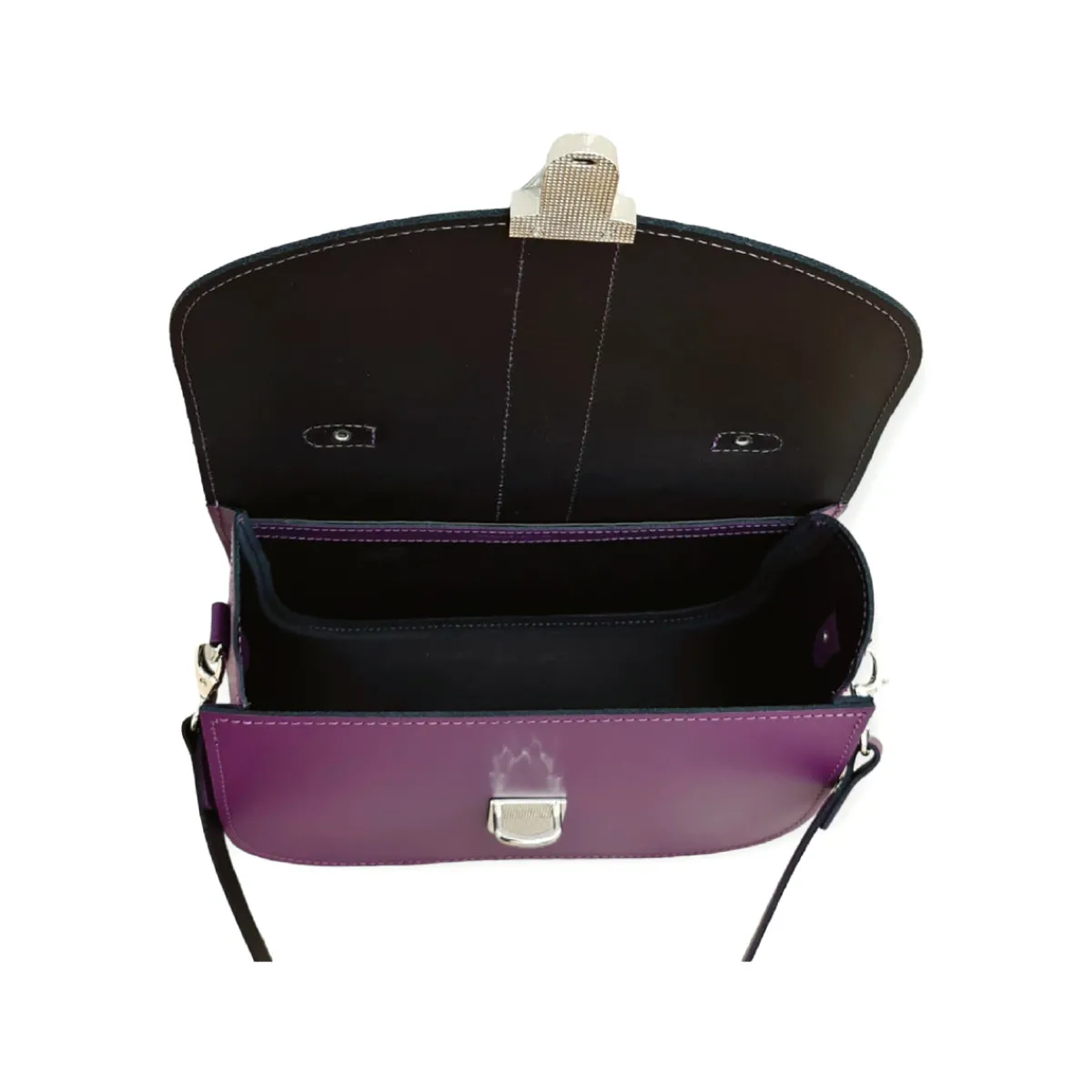 Zatchels Olympia Handmade Leather Bag - Purple><noscript><img width=