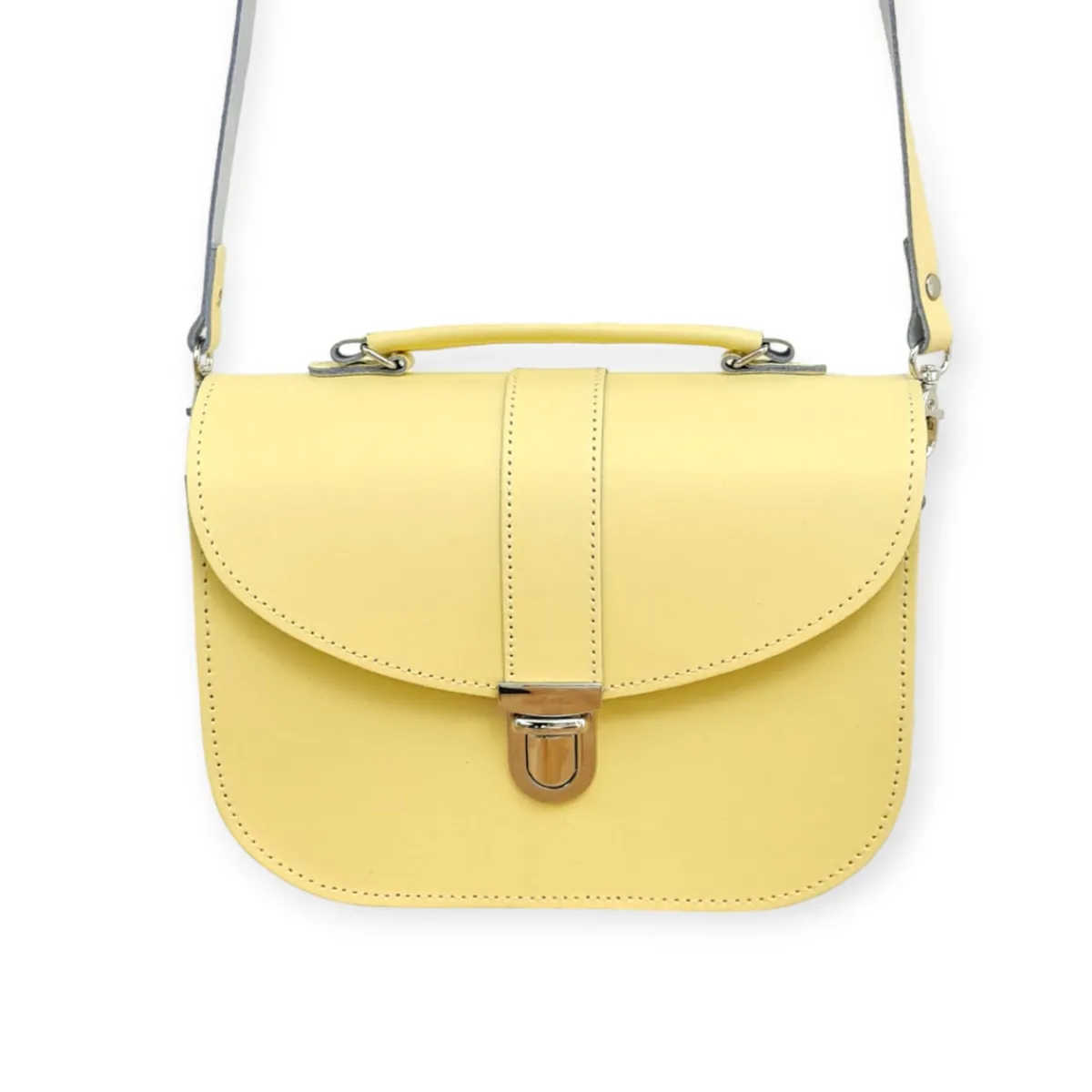 Zatchels Olympia Handmade Leather Bag - Primrose Yellow><noscript><img width=