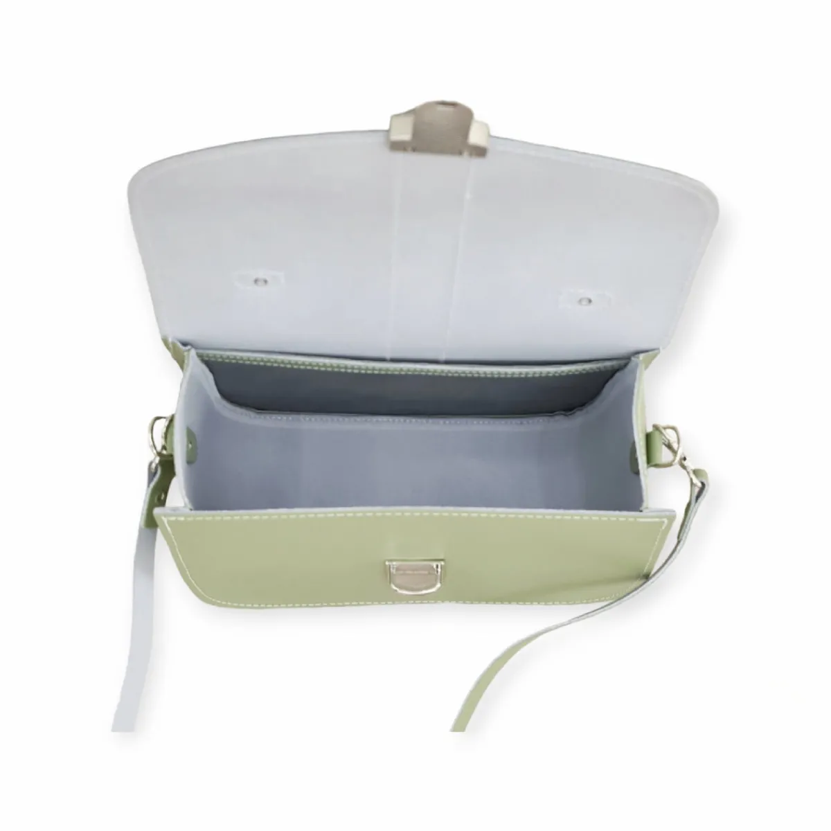 Zatchels Olympia Handmade Leather Bag - Sage Green><noscript><img width=
