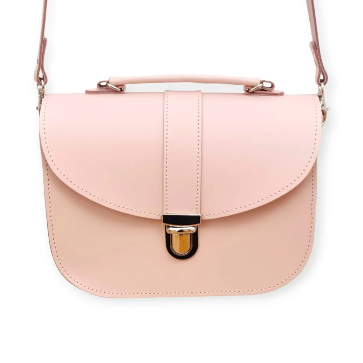 Zatchels Olympia Handmade Leather Bag - Cherry Blossom><noscript><img width=