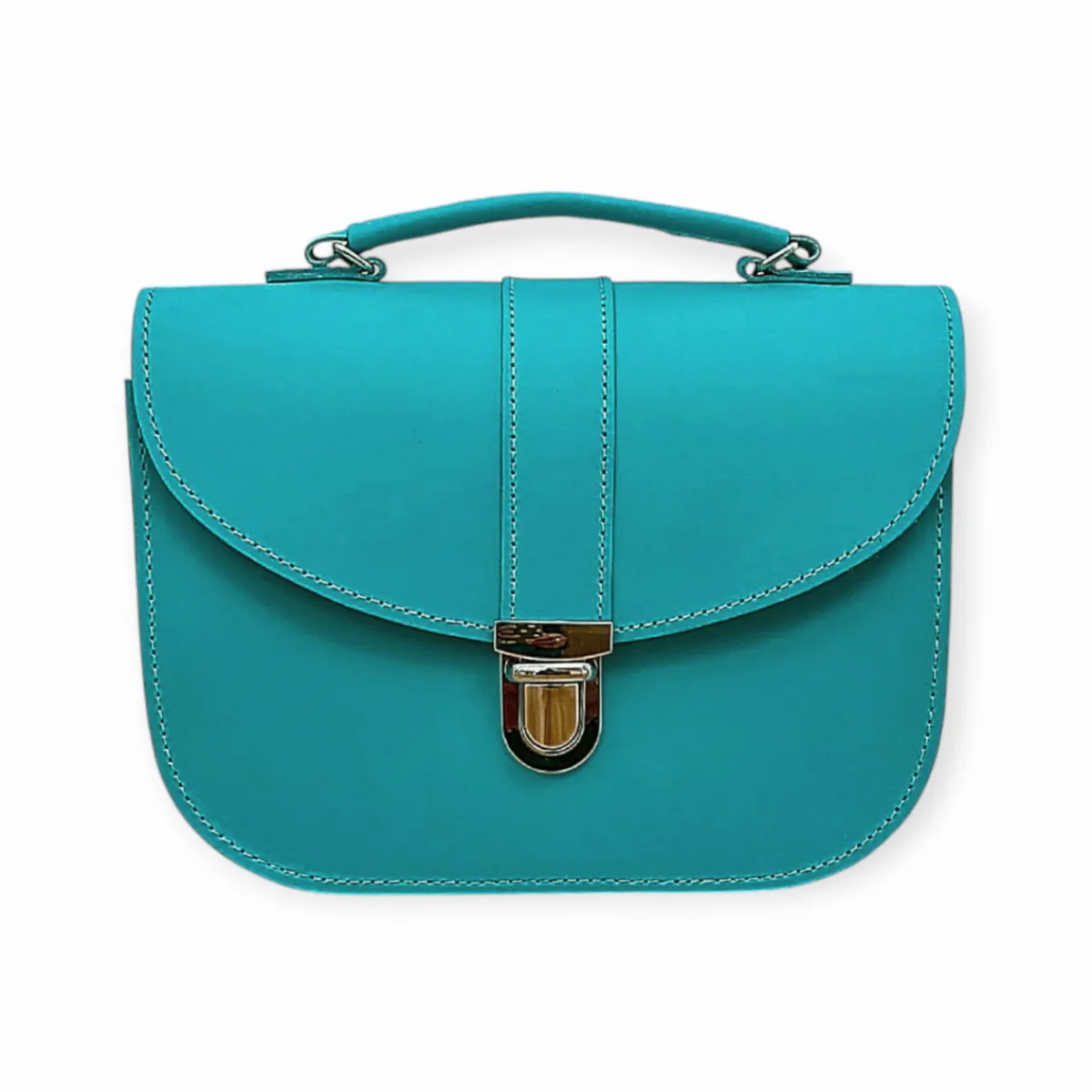 Zatchels Olympia Handmade Leather Bag - Teal>Women Cross Body Bags|The Olympia