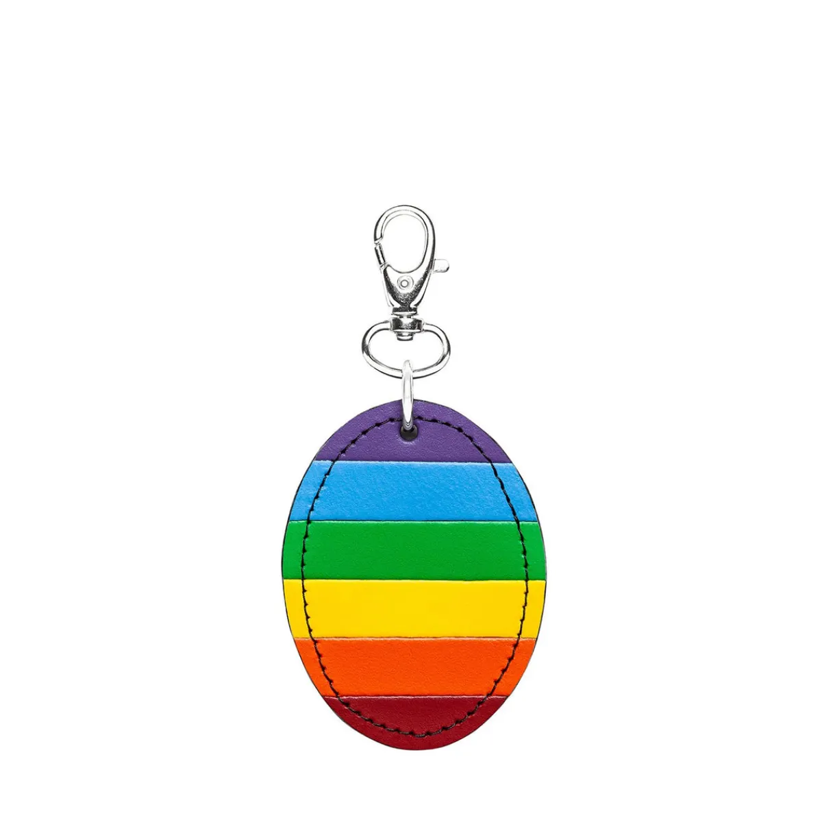 Zatchels Oval Leather Bag Charm Pride>Women Accessories And Gifts|Accessories And Gifts