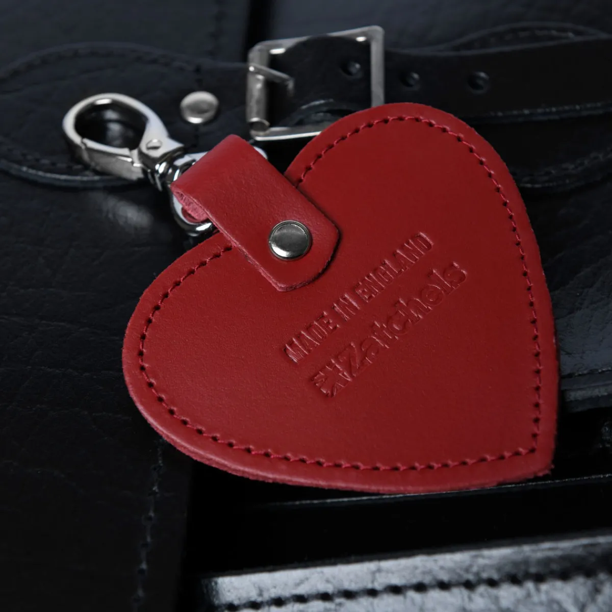 Zatchels Red Leather Heart Charm with Gift Box>Women Accessories And Gifts|Accessories And Gifts