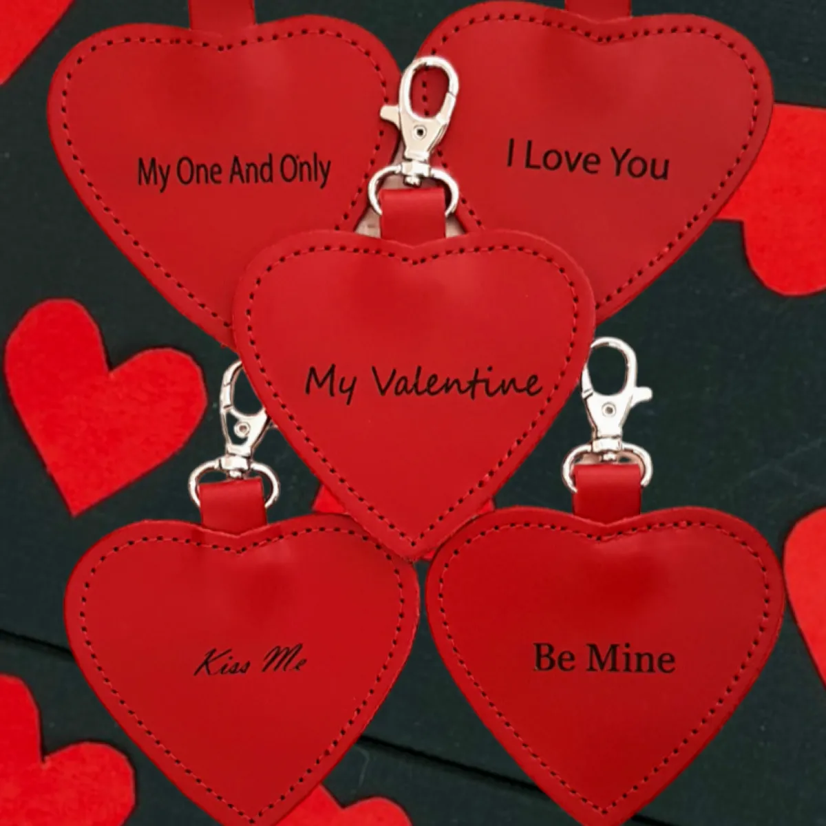 Zatchels Red Leather Heart Charm with Gift Box><noscript><img width=